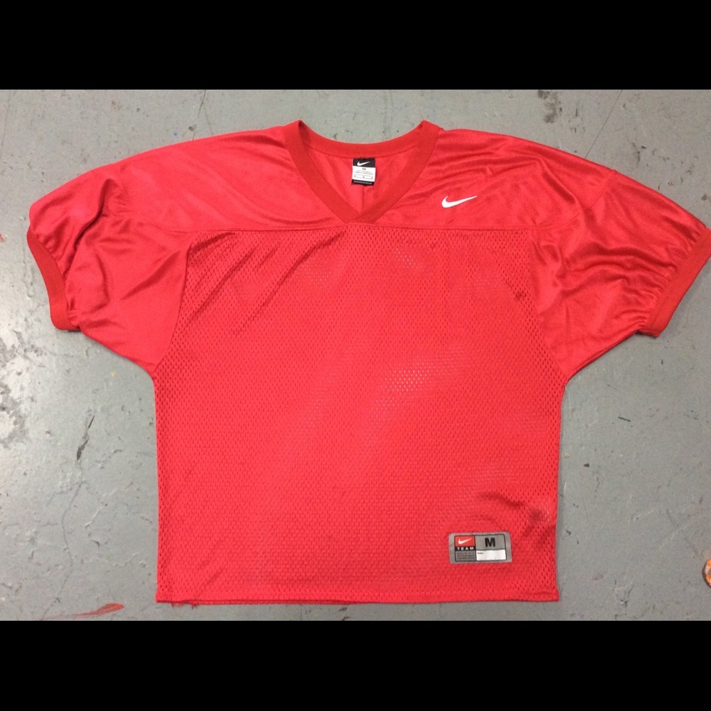 Red Nike football jersey